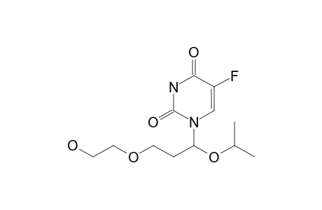 5-Fluoranyl-1-[3-(2-hydroxyethyloxy)-1-propan-2-yloxy-propyl]pyrimidine-2,4-dione