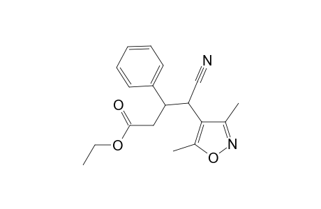 Ethyl 4-cyano-4-(3',5'-dimethyl-4'-isoxazolyl)-3-phenylbutyrate