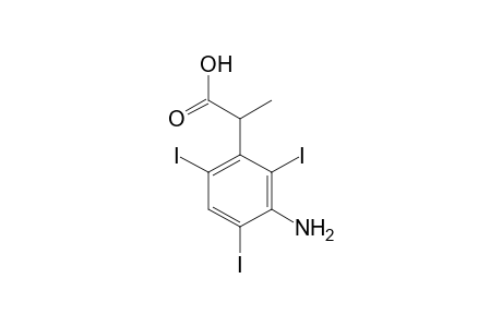 2-(3-amino-2,4,6-triiodophenyl)propionic acid