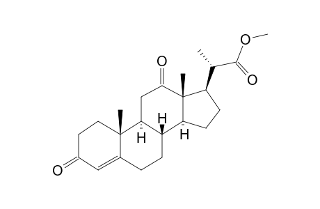 Pregn-4-en-20-carboxylic acid, 3,12-dioxo-, methyl ester, (20S)-