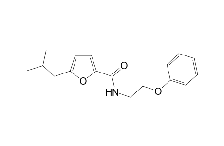 5-(2-Methylpropyl)-N-(2-phenoxyethyl)furan-2-carboxamide