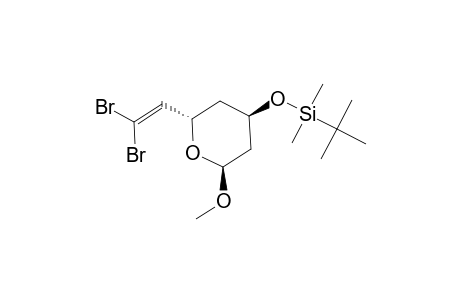 TERT.-BUTYL-[2-(S)-(2,2-DIBROMOVINYL)-6-(S)-METHOXYTETRAHYDROPYRAN-4-(R)-YLOXY]-DIMETHYLSILANE