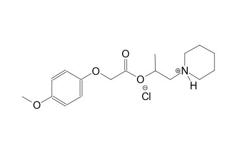 1-(2-{[(4-methoxyphenoxy)acetyl]oxy}propyl)piperidinium chloride