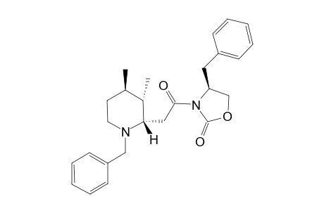 N-Benzyl-3,4-dimethyl-2-[(2''-oxo-4''-benzyloxazol-2"-yl)2'-oxoethyl]piperidine