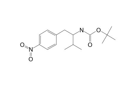 N-[2-methyl-1-(4-nitrobenzyl)propyl]carbamic acid tert-butyl ester