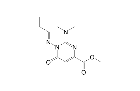 2-dimethylamino-6-keto-1-(propylideneamino)pyrimidine-4-carboxylic acid methyl ester