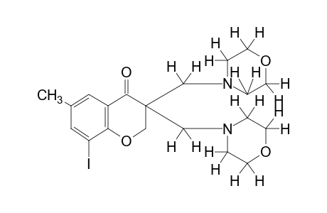 3,3-BIS(MORPHOLINOMETHYL)-8-IODO-6-METHYL-4-CHROMANONE