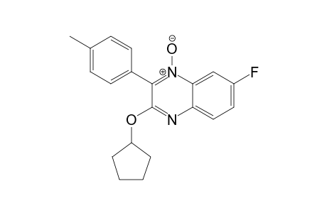 3-(CYCLOPENTYLOXY)-7-FLUORO-2-(PARA-TOLYL)-QUINOXALINE-N-OXIDE