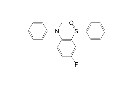 4-Fluoro-N-methyl-N-phenyl-2-(phenylsulfinyl)aniline