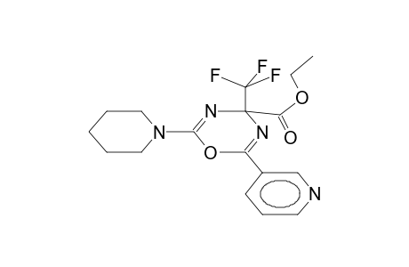 Ethyl 2-piperidino-6-(3-pyridyl)-4-(trifluoromethyl)-4H-1,3,5-oxadiazine-4-carboxylate