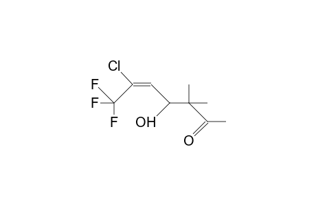 5-Hepten-2-one, 6-chloro-7,7,7-trifluoro-4-hydroxy-3,3-dimethyl-
