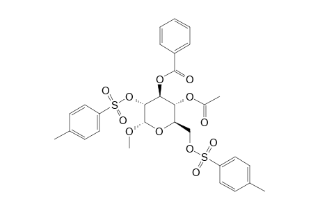 METHYL-4-O-ACETYL-3-O-BENZOYL-2,6-O-DI-(TOLUENE-P-SULFONYL)-ALPHA-D-GLUCOPYRANOSIDE