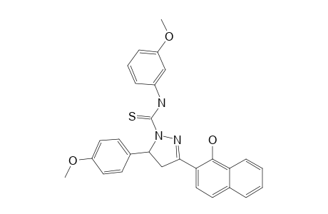 3-(1-HYDROXY-NAPHTHALEN-2-YL)-N-(3-METHOXYPHENYL)-5-(4-METHOXYPHENYL)-PYRAZOLINE-1-CARBOTHIOAMIDE