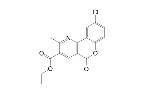 ETHYL-9-CHLORO-5-HYDROXY-2-METHYL-5H-[1]-BENZOPYRANO-[4,3-B]-PYRIDINE-3-CARBOXYLATE