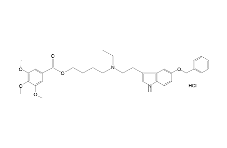 3,4,5-trimethoxybenzoic acid, 4-{[2-[5-(benzyloxy)indol-3-yl]ethyl]ethylamino}butyl ester, hydrochloride