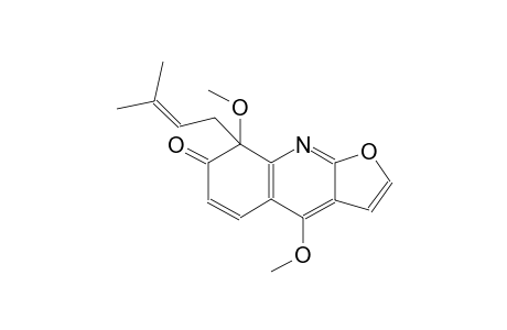 4,8-dimethoxy-8-(3-methyl-2-butenyl)furo[2,3-b]quinolin-7(8H)-one