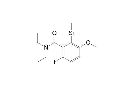 N,N-diethyl-6-iodo-3-methoxy-2-(trimethylsilyl)benzamide