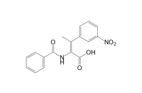 trans-alpha-BENZAMIDO-beta-METHYL-m-NITROCINNAMIC ACID