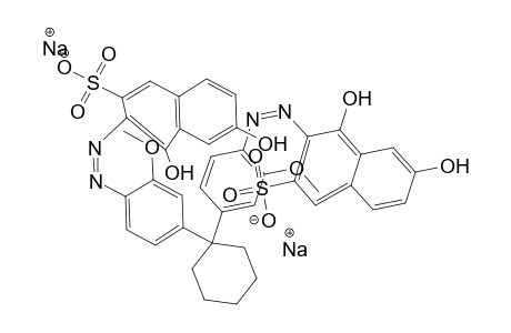4,6-Dihydroxy-2-naphthalinsulfonic acid<-4,4'-cyclohexylidendi-o-anisidine->, di-Na salt