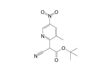 tert-Butyl .alpha.-(5-Nitro-3-methylpyridin-2-yl).alpha.-cyanoacetate