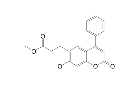 3-(7-Hydroxy-2-oxo-4-phenyl-2H-chromen-6-yl)propanoic acid, o,o'-dimethyl-