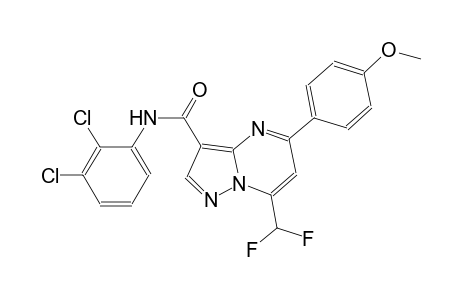 N-(2,3-dichlorophenyl)-7-(difluoromethyl)-5-(4-methoxyphenyl)pyrazolo[1,5-a]pyrimidine-3-carboxamide