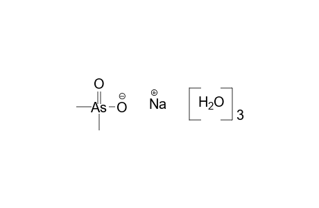dimethylhydroxyarsine oxide, sodium derivative, trihydrate