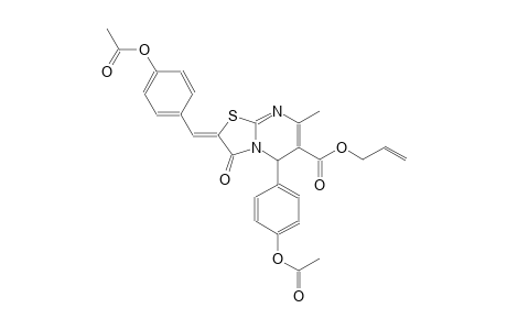 allyl (2Z)-2-[4-(acetyloxy)benzylidene]-5-[4-(acetyloxy)phenyl]-7-methyl-3-oxo-2,3-dihydro-5H-[1,3]thiazolo[3,2-a]pyrimidine-6-carboxylate