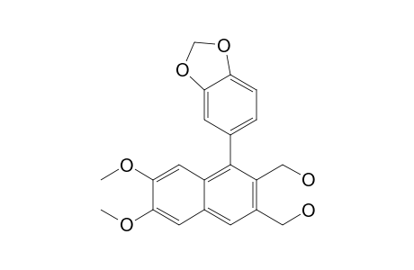 [4-(1,3-Benzodioxol-5-yl)-3-(hydroxymethyl)-6,7-dimethoxy-2-naphthalenyl]methanol