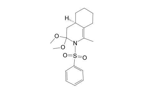 Isoquinoline, 2,3,4,4a,5,6,7,8-octahydro-3,3-dimethoxy-1-methyl-2-(phenylsulfonyl)-