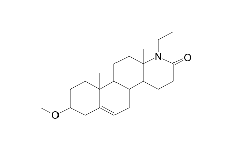 17A-Ethyl-3.beta.-methoxy-17A-aza-D-homoandrost-5-ene-17-one