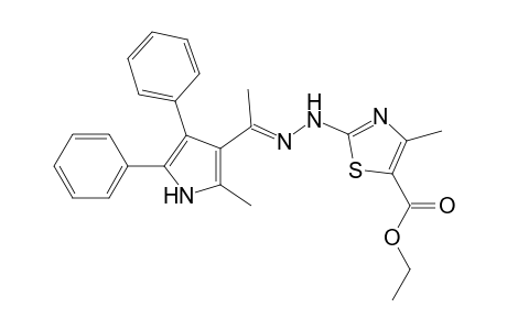 anti-Ethyl 2-[2-{1-(2-Methyl-4,5-diphenyl-1H-pyrrol-3-yl)ethylidene}hydrazino]-4-methylthiazole-5-carboxylate