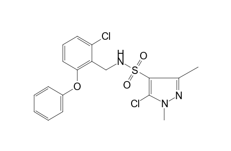 5-chloro-N-(2-chloro-6-phenoxybenzyl)-1,3-dimethylpyrazole-4-sulfonamide