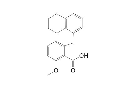 2-Methoxy-6-((5,6,7,8-tetrahydronaphthalen-1-yl)methyl)benzoic acid