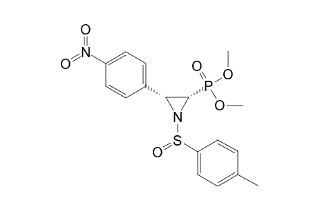 DIMETHYL-[S-(S),2S,3R]-(-)-N-(PARA-TOLUENESULFINYL)-3-(PARA-NITROPHENYL)-AZIRIDINE-2-PHOSPHONATE