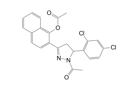 2-[1-acetyl-5-(2,4-dichlorophenyl)-4,5-dihydro-1H-pyrazol-3-yl]-1-naphthyl acetate