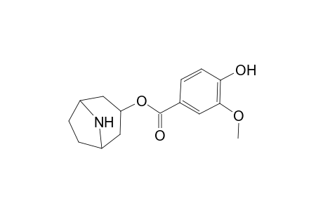 8-Azabicyclo[3.2.1]oct-3-yl 4-hydroxy-3-methoxybenzoate