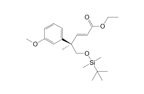 (R)-(-)-Ethyl 5-(tert-butyldimethylsilyloxy)-4-(3-methoxyphenyl)-4-methylpent-2-enoate