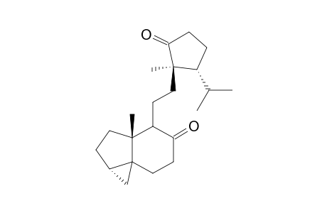 5H-Cycloprop[c]inden-5-one, octahydro-3a-methyl-4-[2-[1-methyl-2-(1-methylethyl)-5-oxocyclopentyl]ethyl]-, [1aR-[1a.alpha.,3a.alpha.,4.alpha.(1R*,2R*),7aS*]]-