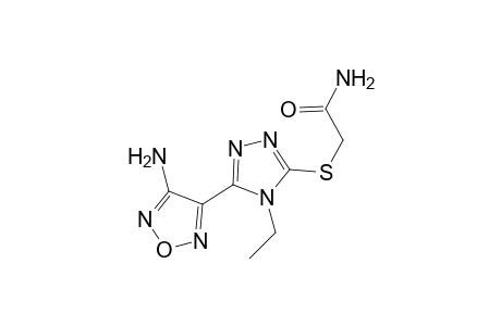 2-{[5-(4-amino-1,2,5-oxadiazol-3-yl)-4-ethyl-4H-1,2,4-triazol-3-yl]sulfanyl}acetamide