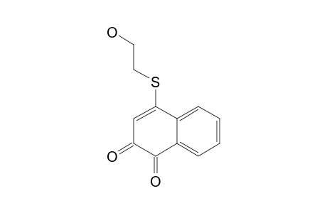 4-(2-HYDROXYETHYLSULFANYL)-1,2-DIHYDRO-1,2-NAPHTHALENEDIONE;HNQ;PRODUCT-I