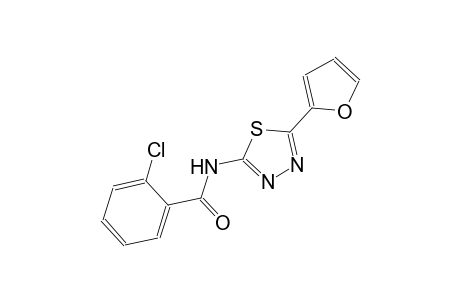 2-chloro-N-[5-(2-furyl)-1,3,4-thiadiazol-2-yl]benzamide