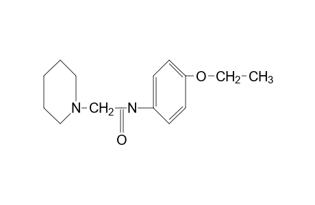 1-piperidineaceto-p-phenetidide