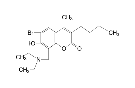 6-bromo-3-butyl-8-[(diethylamino)methyl]-7-hydroxy-4-methyl coumarin