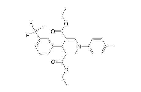 1-(4-Methylphenyl)-4-[3-(trifluoromethyl)phenyl]-4H-pyridine-3,5-dicarboxylic acid diethyl ester