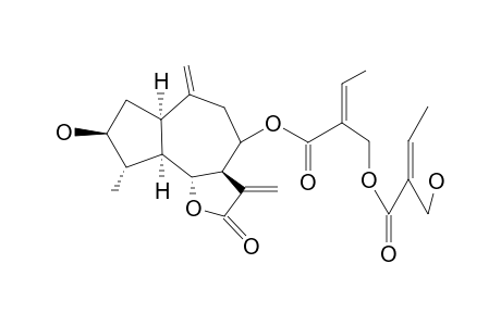 ZALUZANIN C,4-B,15-DIHYDRO-8-B-(5'-(5"-HYDROXYTIGLOYL)-4'-HYDROXYTIGLOYLOXY)