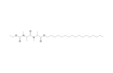 Alanylalanine, N,N'-dimethyl-N-ethoxycarbonyl-, heptadecyl ester