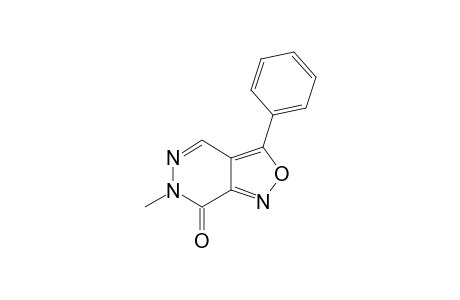6-methyl-3-phenyl-[1,2]oxazolo[3,4-d]pyridazin-7-one