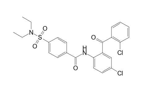 N-[4-Chloro-2-(2-chlorobenzoyl)phenyl]-4-(diethylaminosulfonyl)benzamide