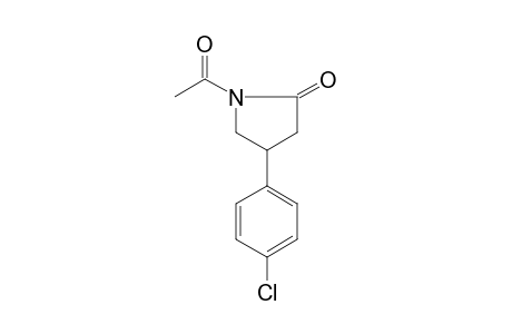 N-Acetyl-4-(4-chlorophenyl)-2-pyrrolidinone